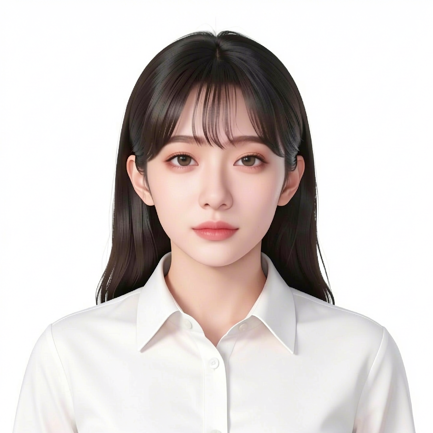 女性真人形象 3D 美型图